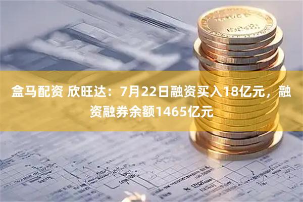 盒马配资 欣旺达：7月22日融资买入18亿元，融资融券余额1465亿元